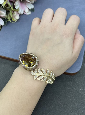 苏丹石套装中古风天然虎石项链