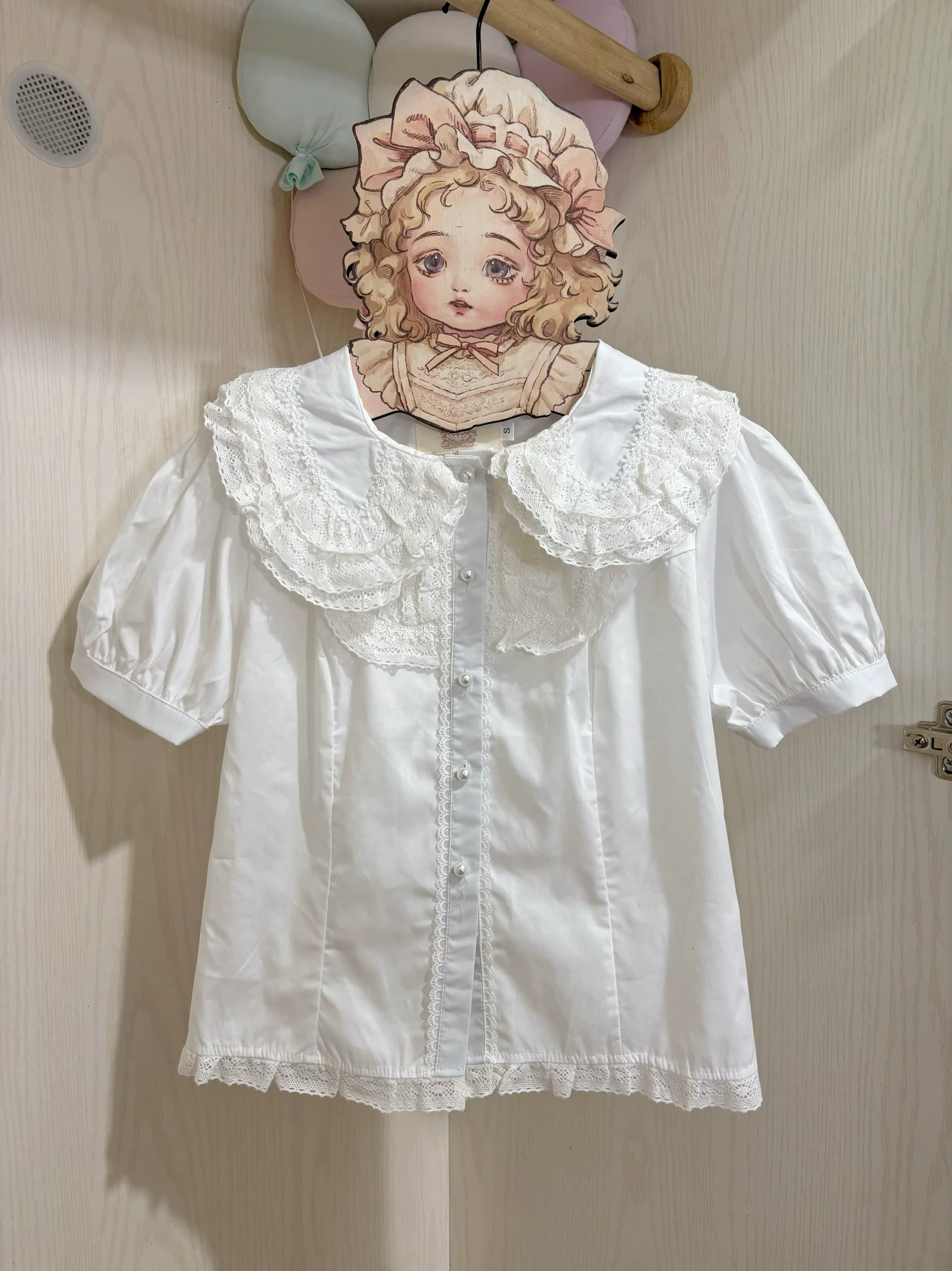 Хлопковая милая рубашка, (физические данные), стиль Лолита