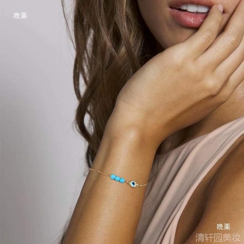 Stainless Steel Devil's Eye Bracelet Girls Cute Jewelry - 图2