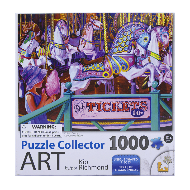 LPF ART PUZZLE COLLECTOR动物抽象风景儿童创意纸板拼图1000片 - 图0