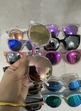 男女炫彩偏光太阳镜混款搭配发货便宜清仓