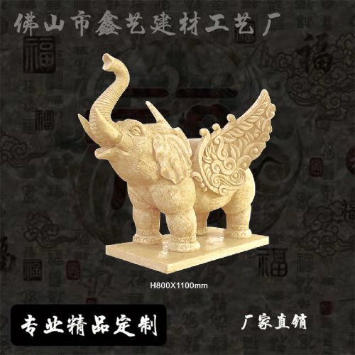 人造砂岩玻璃钢仿铜铸铜雕塑圆雕定制 欧式动物装饰 门口飞马摆件 - 图1