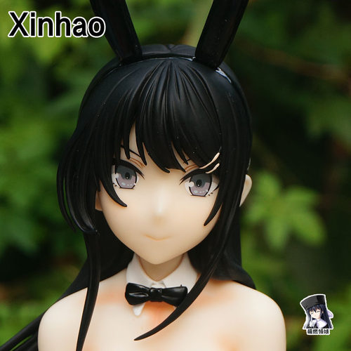 国产XH/AY樱岛麻衣手办1/4兔女郎黑长直学姐模型站姿青春猪头少年 - 图1
