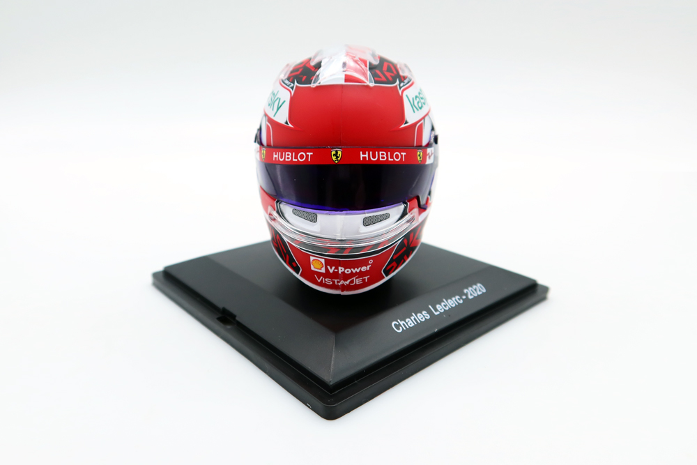 F1赛车模型摆件1:5 Spark法拉利勒克莱尔2020年头盔模型 - 图0