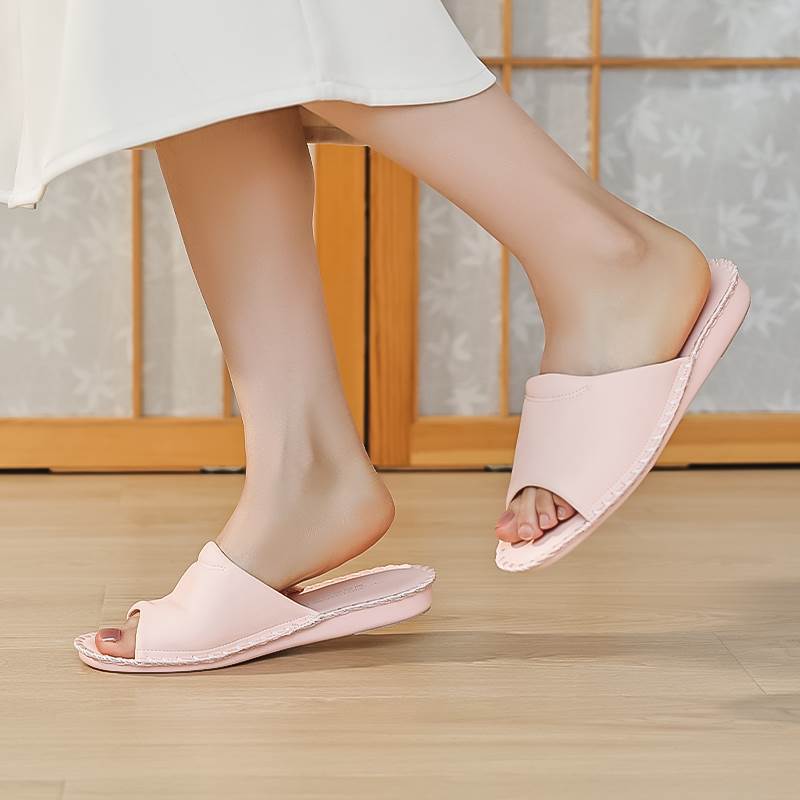 Pansy日式拖鞋女家用软底静音防滑拖鞋室内木地板穿四季通用8693 - 图1