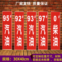 Petrol Station Logo Petrol Hint Board Diesel Signage National Five Oil Products Aluminum Plate Reflective 10X20