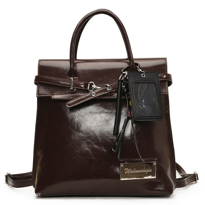 高级感油皮复古包包2025新款通勤女式双肩后背包大容量手提托特包,淘宝优惠券,粉丝福利购,淘宝优惠卷