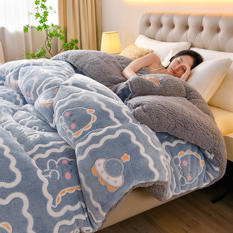 羊羔绒被子2025新款冬季棉被被芯冬天宿舍单人秋冬被加厚保暖10斤,淘宝优惠券,粉丝福利购,淘宝优惠卷