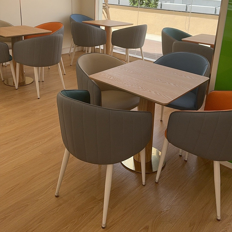 轻奢岩板北欧小圆桌售楼处接待洽谈桌椅组合奶茶店阳台休闲餐桌子,淘宝优惠券,粉丝福利购,淘宝优惠卷