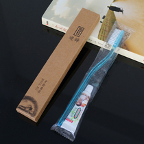 Guesthouses Hotel Toiletries Supplies Disposable Toothbrushes Soft Hair Two-in-one Teeth Toothpaste Room Disposable Items