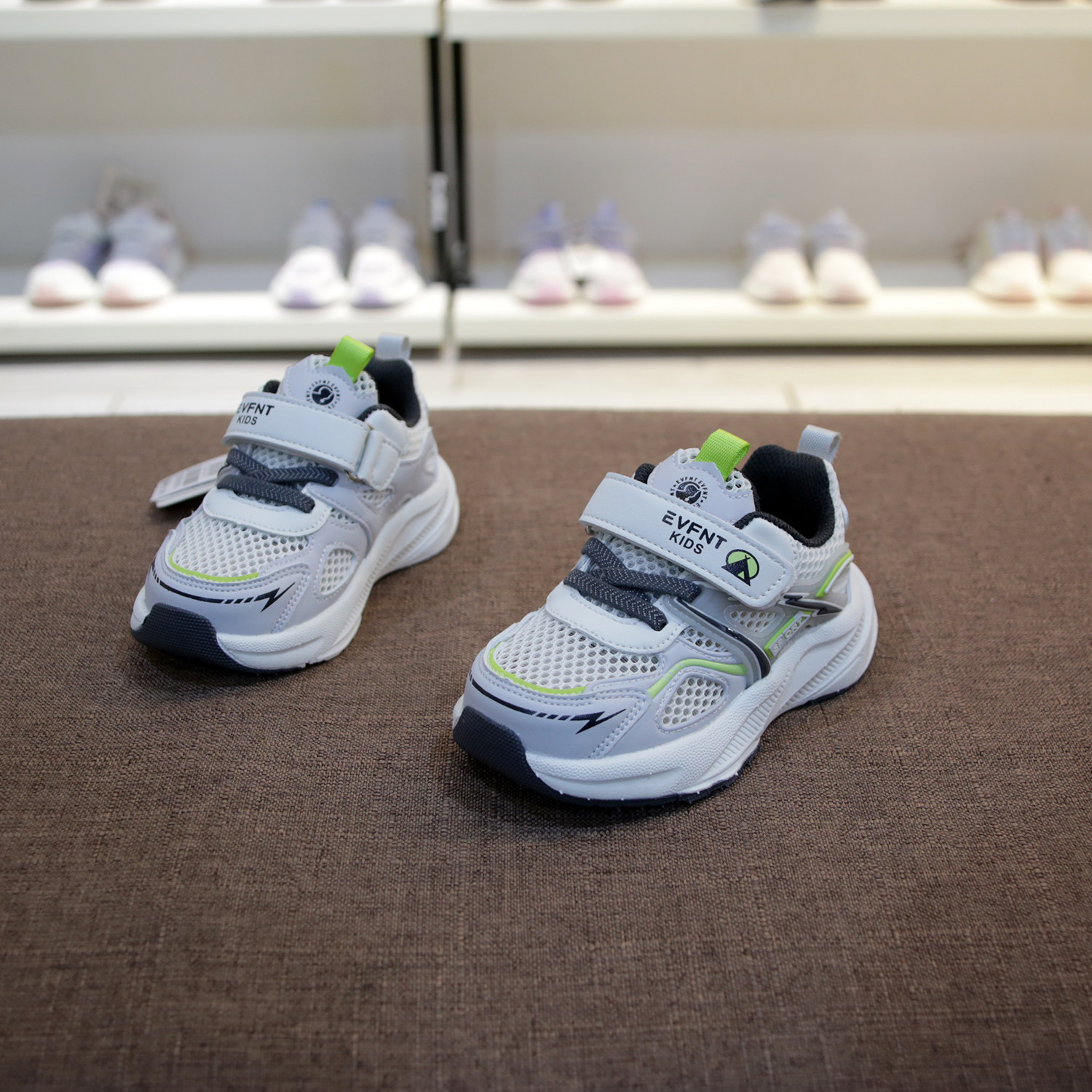 婴芬特25春夏单网新款机能鞋男女童运动鞋23-27码乌拉草中底 - 图1