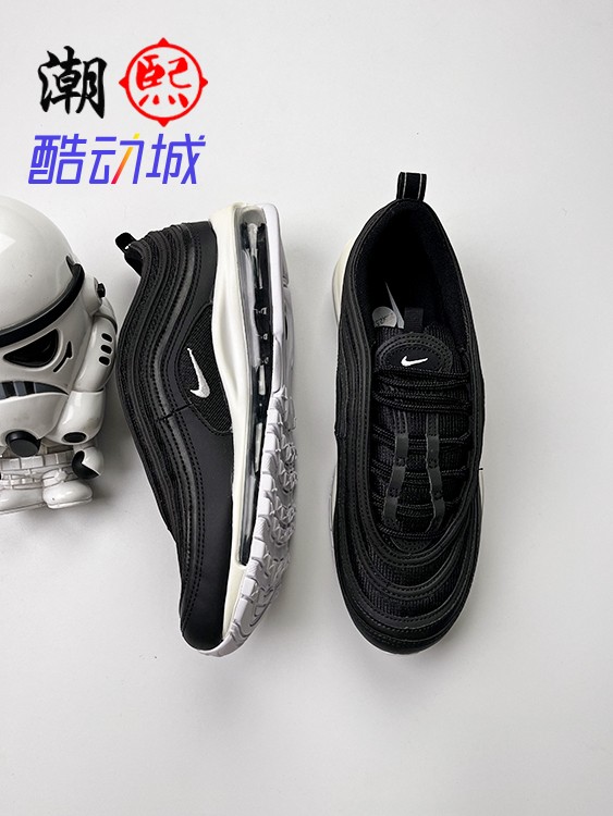 耐克Nike Air Max 97 纯白子弹气垫跑步鞋男女921826-101运动春季 - 图1