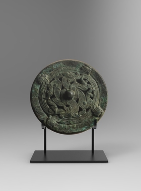 手作铜镜展示架青铜镜铁支架古玩玉璧赏盘铁艺盘子架定制