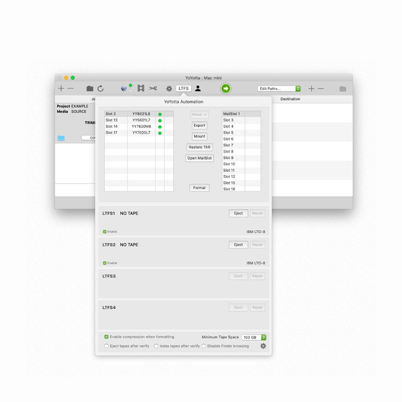 飞编大师 yoyotta V4备份归档软件苹果专用  MacOS系统 磁带机/库 - 图1