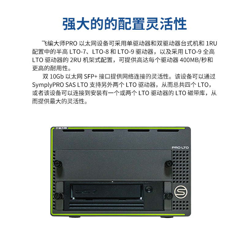 飞编大师-PRO Ethernet LTO-8磁带机全新数据备份-图0