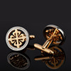 Men's business hunting style French shirt with cufflinks