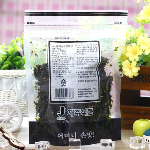 济州岛炒海苔70g袋装即食芝麻海苔碎紫菜拌米饭儿童韩国进口零食 - 图2
