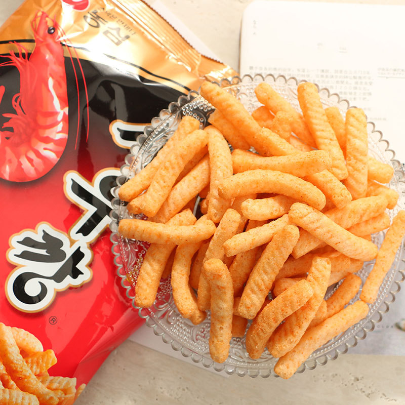 农心鲜虾条90g膨化食品怀旧解馋小吃办公室网红休闲韩国进口零食,淘宝优惠券,粉丝福利购,淘宝优惠卷