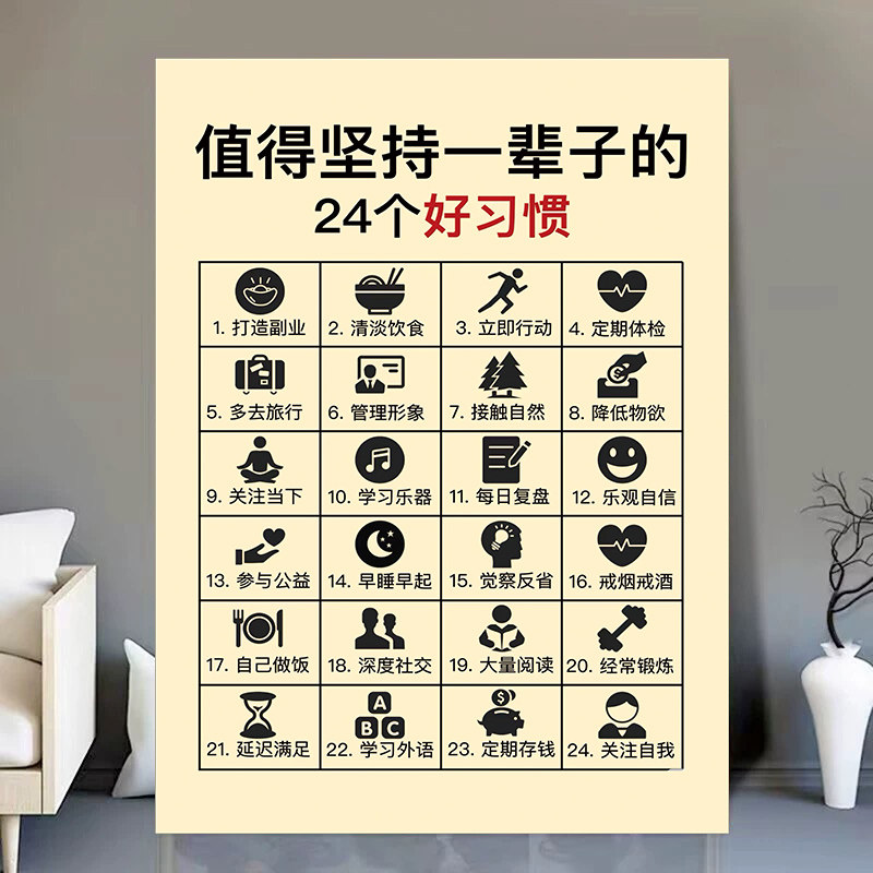 不虚度时间五小时法则如何把虚度的一天变自律励志宣传海报墙贴画,淘宝优惠券,粉丝福利购,淘宝优惠卷