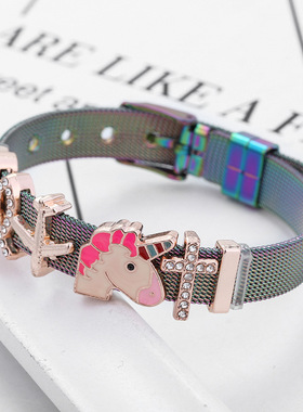 欧美热销 速卖通爆款 不锈钢网眼女士手链DIY配饰男女士节日礼物