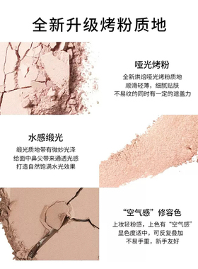 白日梦醒家双色高光修容一体盘哑光水光粉饼提亮脸部鼻影侧影防汗