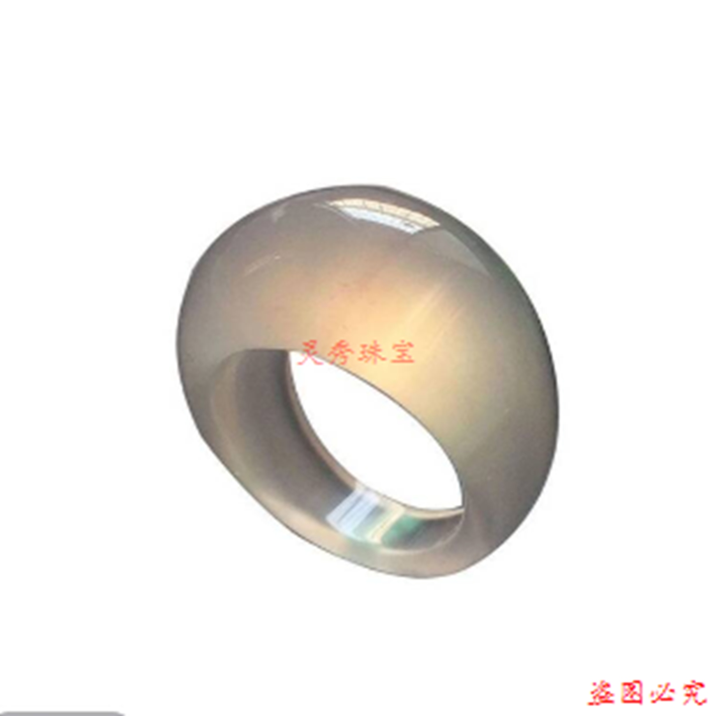 黑玛瑙扳指男女款霸气个性夸张玉髓水滴聚财款小众冷淡风指环 - 图3