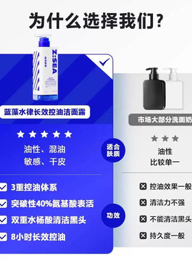 海洋至尊男士控油洁面乳小样