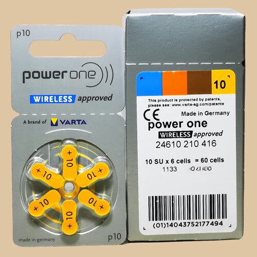 德国进口powerone电池p10峰力瑞声达唯听助听器耳机a10电池子PR70 - 图2
