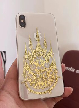 泰国佛牌经文符贴纸卡片立体金属画必达掩面拉胡坤娜娜通