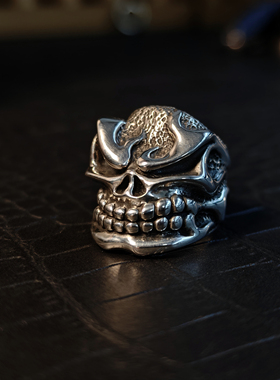 铁头的店男女通用925银朋克指环