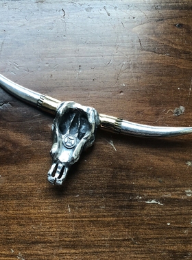 牛头吊坠HB铁头的店纯银情侣