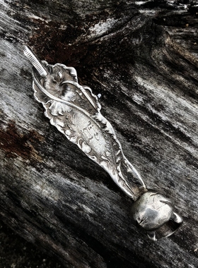 铁头的店高山隆勺子改造骷髅吊坠