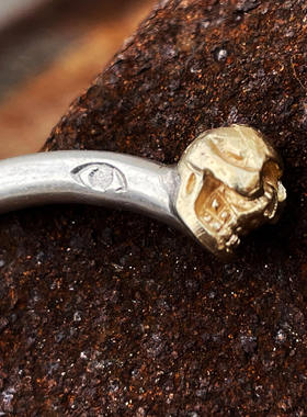 铁头的店高山隆骷髅手镯金银纯银