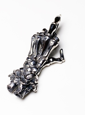 F.A.L手指吊坠纯银情侣个性潮流