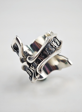 男女通用戒指925银摇滚风