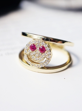 铁头的店eyefunny风格925银戒指