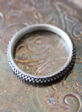 铁头的店情侣纯银龙鳞个性戒指