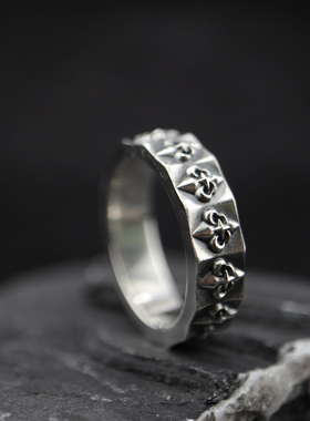 情侣925银欧美戒指AKE潮流个性款