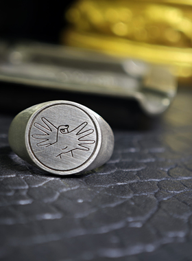 铁头的店男女通用925印图腾戒指