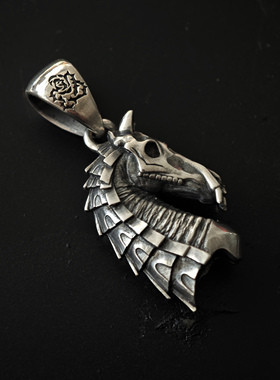 铁头的店男女通用925银吊坠项链