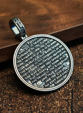 铁头的店 925银 “最后的晚餐” 欧美风复古潮流款吊坠