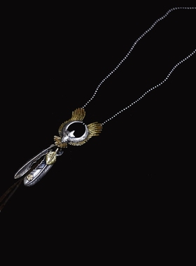 7cm老鹰项链铁头的店纯银情侣