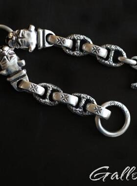 加伯bwlll特厚重款鼻祖狗头银饰