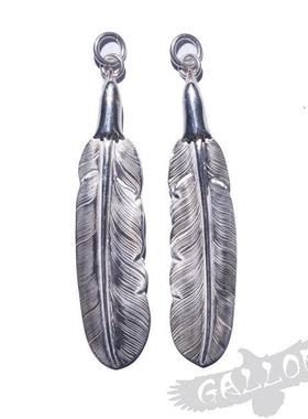 吊坠拉瑞史密斯鹰头羽毛银饰挂坠