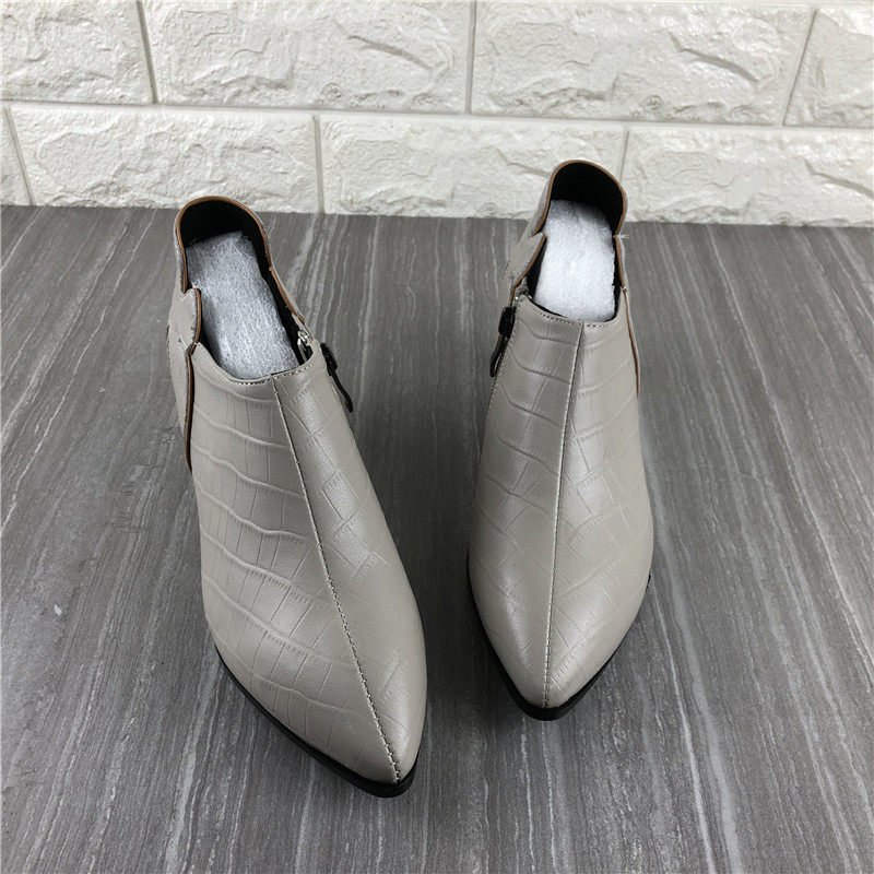 品牌撤柜断码处理真皮牛皮女鞋春秋季深口尖头皮鞋侧拉链女单鞋,淘宝优惠券,粉丝福利购,淘宝优惠卷