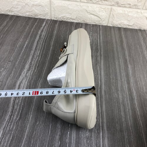 新款撤柜品牌真皮女鞋头层牛皮一脚蹬休闲单鞋百搭小皮鞋轻便舒适 - 图1