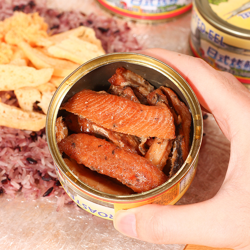 日式烤鳗鱼128g熟食罐装即食台湾饭团材料海鲜水产糯米包饭寿司用 - 图1