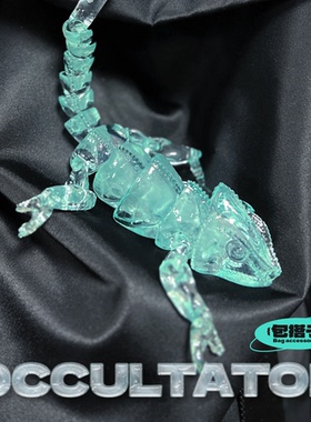 造物印社透明变色龙装饰摆件礼物