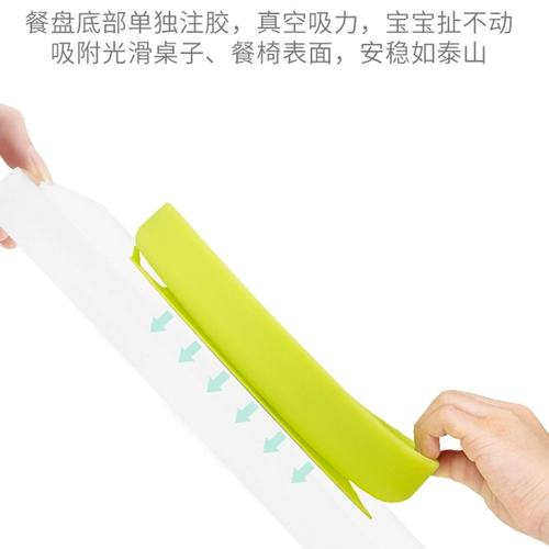 Детская силиконовая обеденная тарелка для младенца для еды для прикорма, США, защита при падении