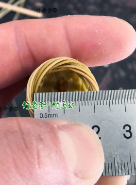 毕设竹编成品手工diy微型小竹篓